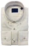 Calder Carmel Men'sluxury 120's Micro Dobby Shirt In Ecru In Neutral