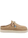 Caleb Paris Embroidery Mules In Brown