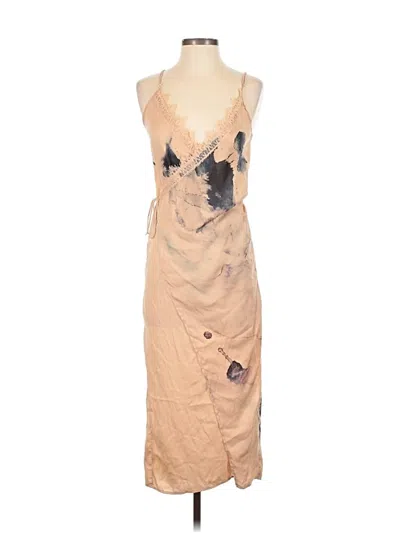Pre-owned Cali Dreaming Cocktail Dress In Tan