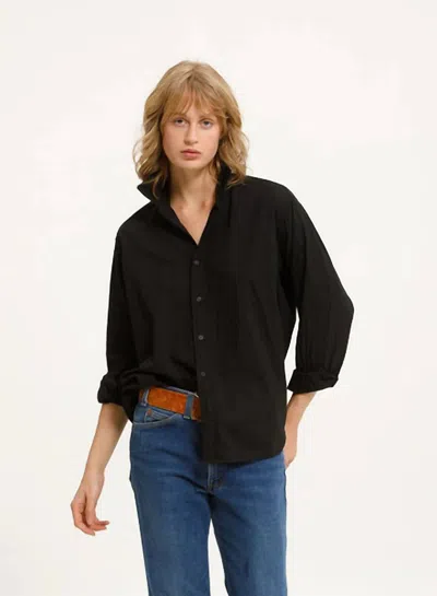 Cali Dreaming Collared Boy Shirt In Black