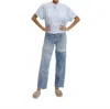 Cali Dreaming Louella Shirt In Sky Blue In Blue