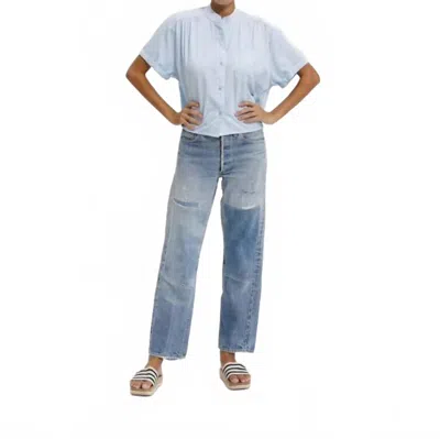 Cali Dreaming Louella Shirt In Sky Blue