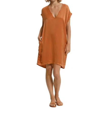 Cali Dreaming Malibu Dress In Copper In Brown