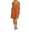 Cali Dreaming Malibu Mini Dress In Copper In Orange