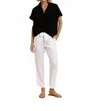 Cali Dreaming Pull-on Boardwalk Pant In Ivory In White