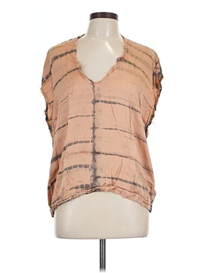 Pre-owned Cali Dreaming Sleeveless Blouse In Brown