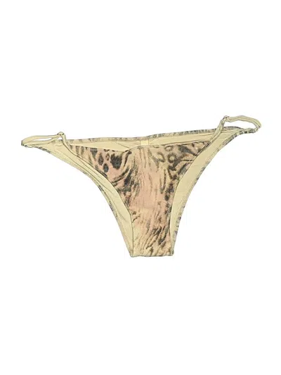 Pre-owned Cali Dreaming Swimsuit Bottoms In Gold