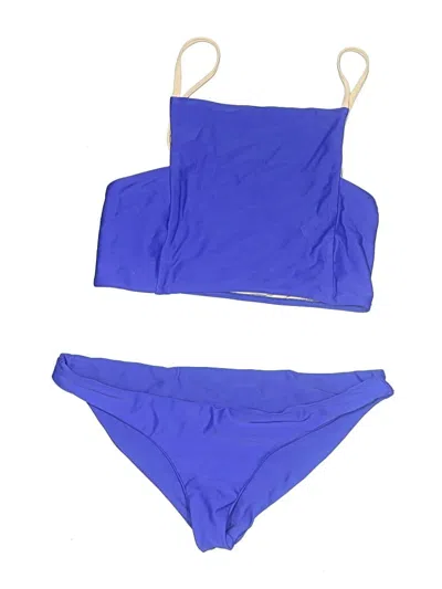 Pre-owned Cali Dreaming Two Piece Swimsuit In Blue