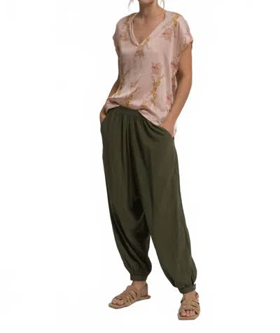 Cali Dreaming Women's Balloon Pant In Army In Green