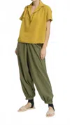 Cali Dreaming Women's Balloon Pant In Army In Green