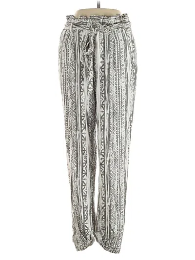 Pre-owned Cali1850 Linen Pants In Silver