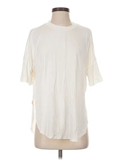 Pre-owned Calia 3/4 Sleeve T-shirt In Ivory