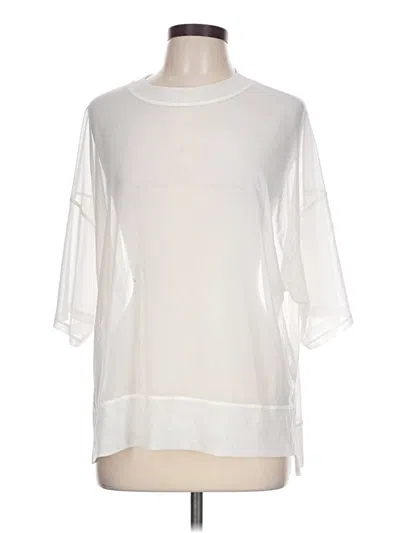 Pre-owned Calia 3/4 Sleeve T-shirt In Ivory