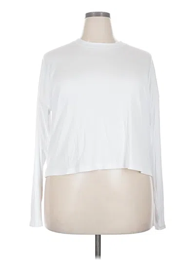 Pre-owned Calia 3/4 Sleeve T-shirt In White