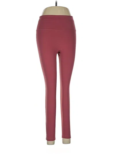 Pre-owned Calia Active Pants In Burgundy
