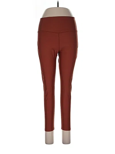 Pre-owned Calia Active Pants In Burgundy