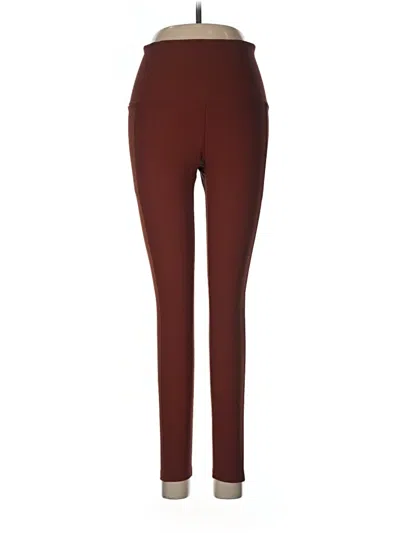 Pre-owned Calia Active Pants In Burgundy