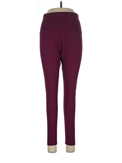 Pre-owned Calia Active Pants In Burgundy