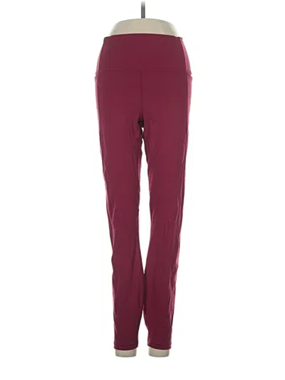 Pre-owned Calia Active Pants In Burgundy