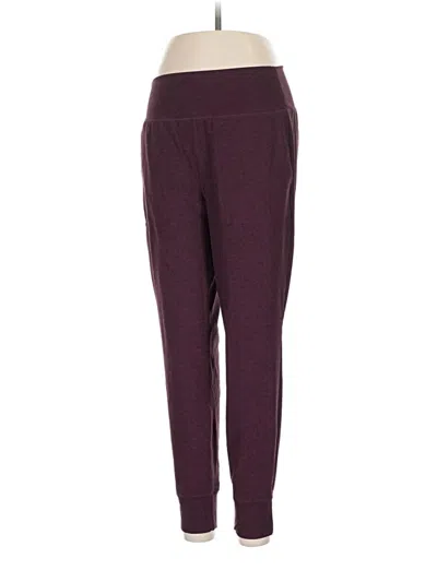 Pre-owned Calia Active Pants In Burgundy
