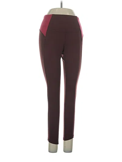 Pre-owned Calia Active Pants In Burgundy