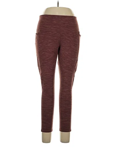 Pre-owned Calia Active Pants In Burgundy