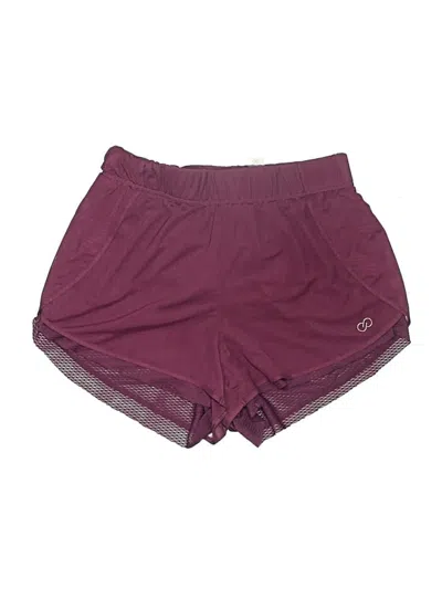 Pre-owned Calia Athletic Shorts In Burgundy