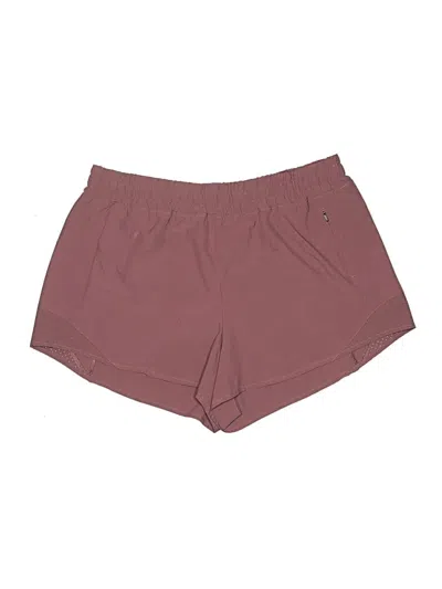 Pre-owned Calia Athletic Shorts In Burgundy