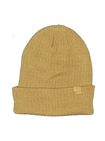 Pre-owned Calia Beanie Hat In Gold