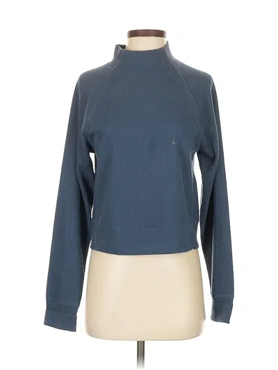 Pre-owned Calia By Carrie Underwood Long Sleeve Top Blue Turtleneck Tops