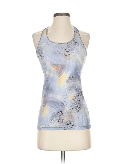 Pre-owned Calia By Carrie Underwood Tank Top Blue Halter Neckline Tops