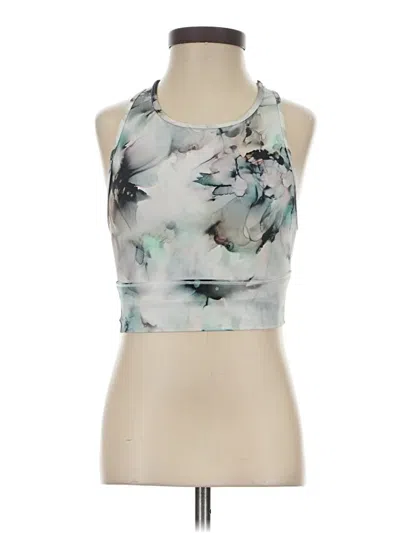 Pre-owned Calia By Carrie Underwood Tank Top Silver Halter Neckline Tops