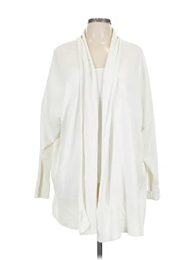 Pre-owned Calia Cardigan Sweater In White