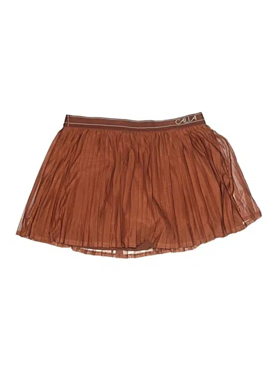 Pre-owned Calia Casual Skirt In Brown