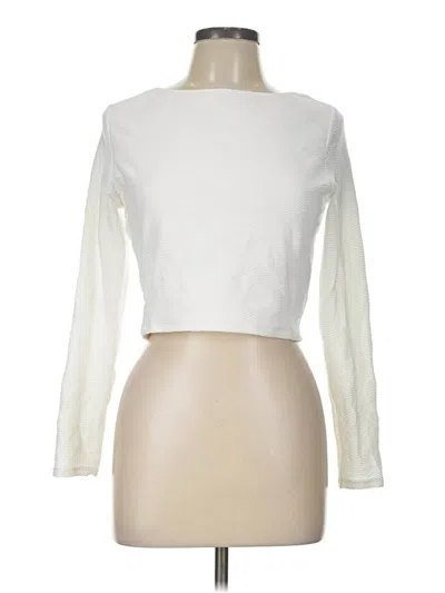 Calia Long Sleeve Top Ivory Boatneck Tops In White