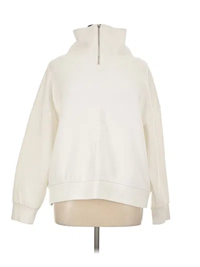 Pre-owned Calia Long Sleeve Top Ivory Turtleneck Tops