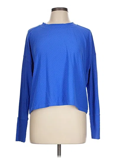 Pre-owned Calia Long Sleeve T-shirt In Blue