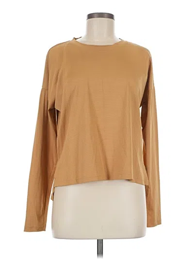 Pre-owned Calia Long Sleeve T-shirt In Brown