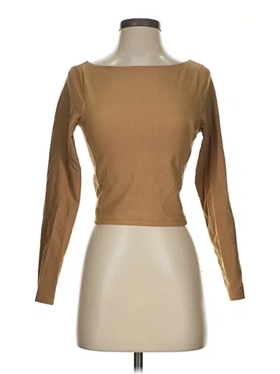 Pre-owned Calia Long Sleeve T-shirt In Brown