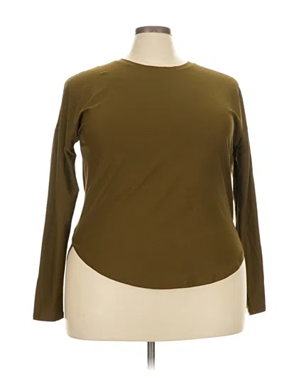 Pre-owned Calia Long Sleeve T-shirt In Brown