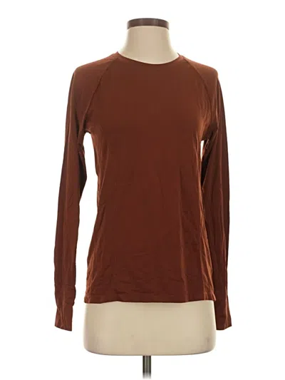 Pre-owned Calia Long Sleeve T-shirt In Brown