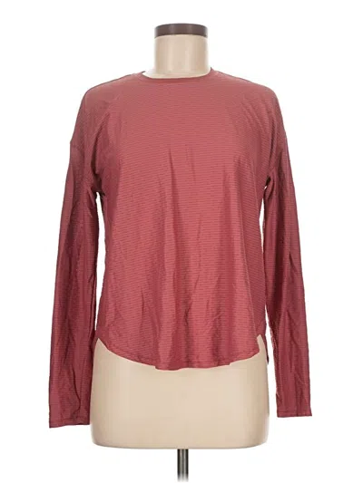 Pre-owned Calia Long Sleeve T-shirt In Burgundy