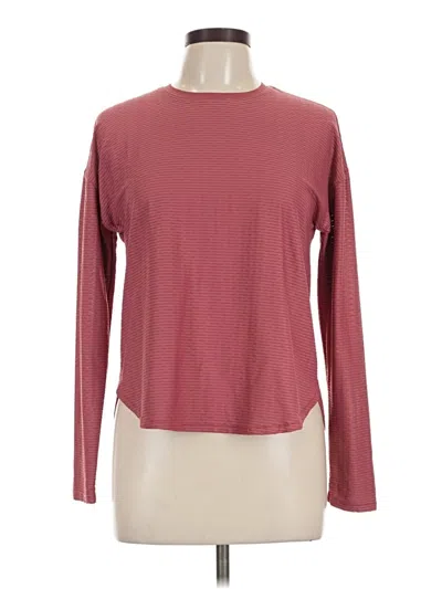 Pre-owned Calia Long Sleeve T-shirt In Burgundy