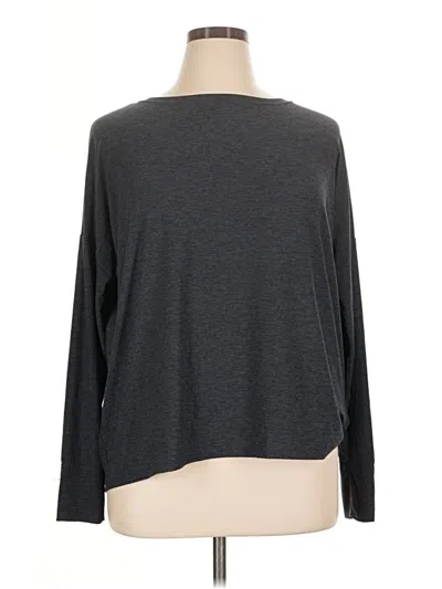 Pre-owned Calia Long Sleeve T-shirt In Gray