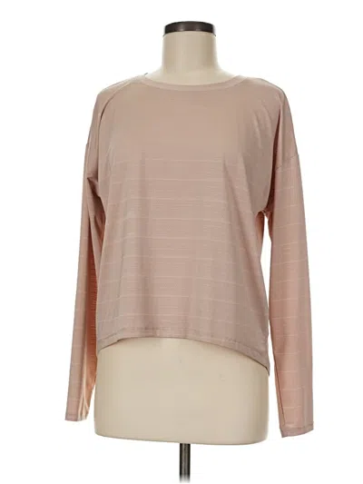Pre-owned Calia Long Sleeve T-shirt In Tan