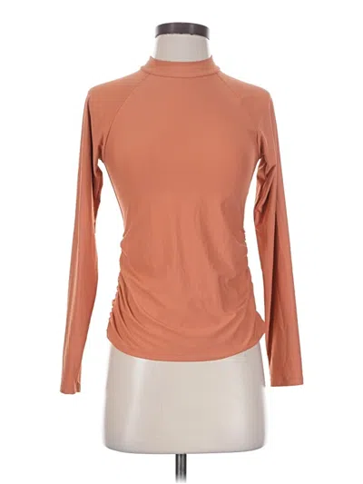 Pre-owned Calia Long Sleeve Turtleneck In Brown
