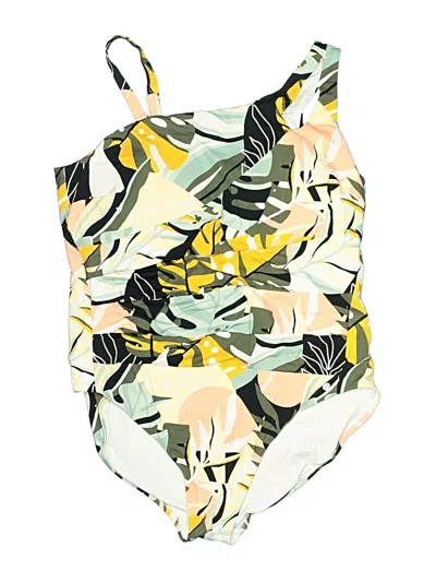 Pre-owned Calia One Piece Swimsuit In White