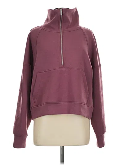 Pre-owned Calia Pullover Hoodie In Burgundy