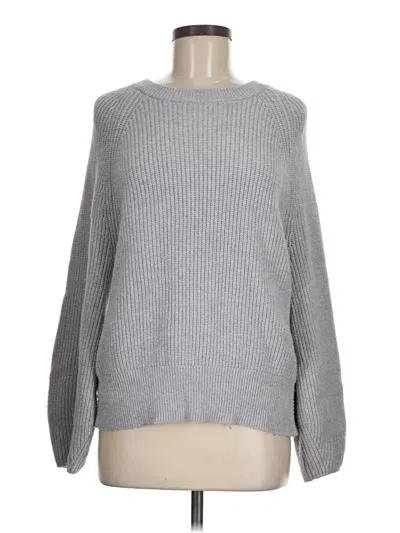 Pre-owned Calia Pullover Sweater In Gray