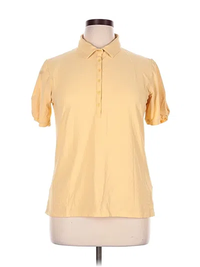 Pre-owned Calia Short Sleeve Polo Shirt In Yellow